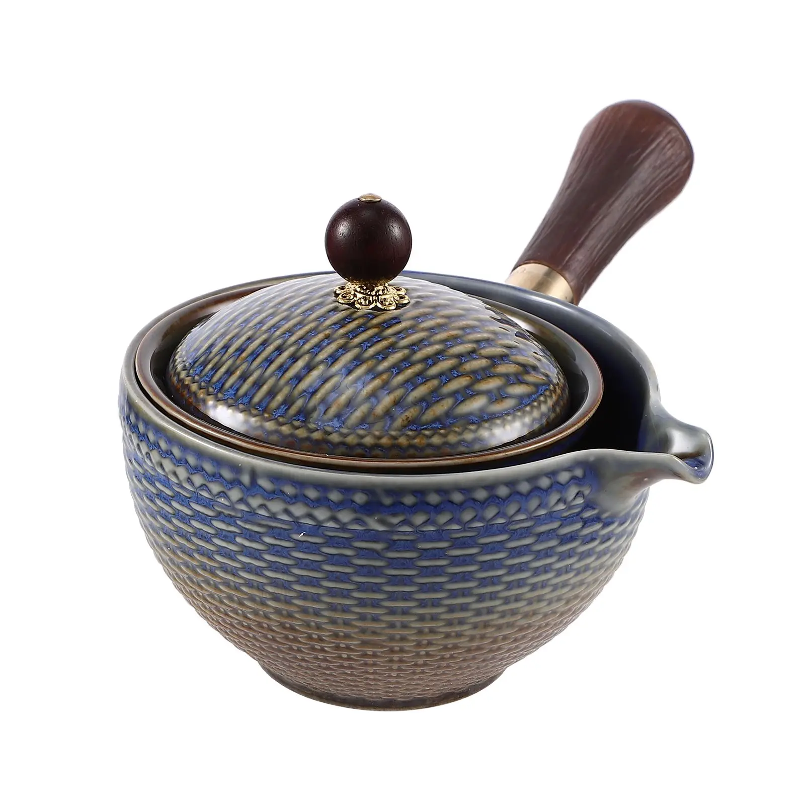Ceramic Side Handle Teapot 360 Degree Rotation Jug for Office Home Loose Tea Pot Practical Gift Kitchen Bar Use
Ceramic Side Handle Teapot 360 Degree Rotation Jug for Office Home Loose Tea Pot Practical Gift Kitchen Bar Use