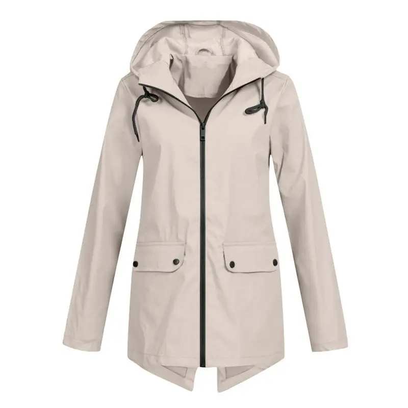 A24F-Women Waterproof Long Sleeves Zipper Hooded Long Light Raincoats Travel Hooded Trench Coats
A24F-Women Waterproof Long Sleeves Zipper Hooded Long Light Raincoats Travel Hooded Trench Coats