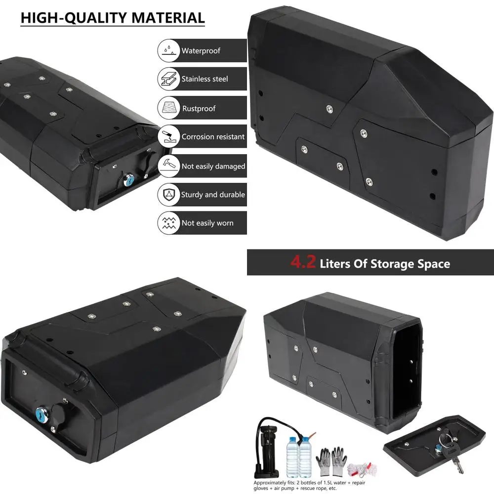 Stainless Steel Waterproof Side Case for BMW R1250GS/ADV & R1200GS/ADV Motorcycles (Black)
Stainless Steel Waterproof Side Case for BMW R1250GS/ADV & R1200GS/ADV Motorcycles (Black)