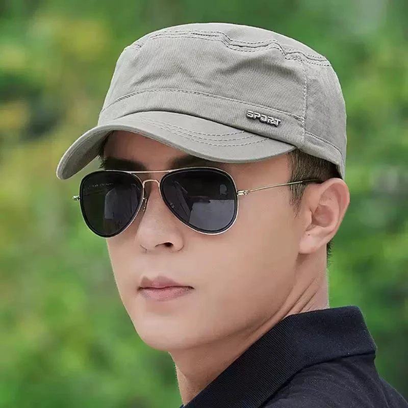 Men's Spring Autumn Short Brim Flat Top Baseball Cap Casual Versatile Sun Protection Four Seasons New Style Adjustable Hat
Men's Spring Autumn Short Brim Flat Top Baseball Cap Casual Versatile Sun Protection Four Seasons New Style Adjustable Hat