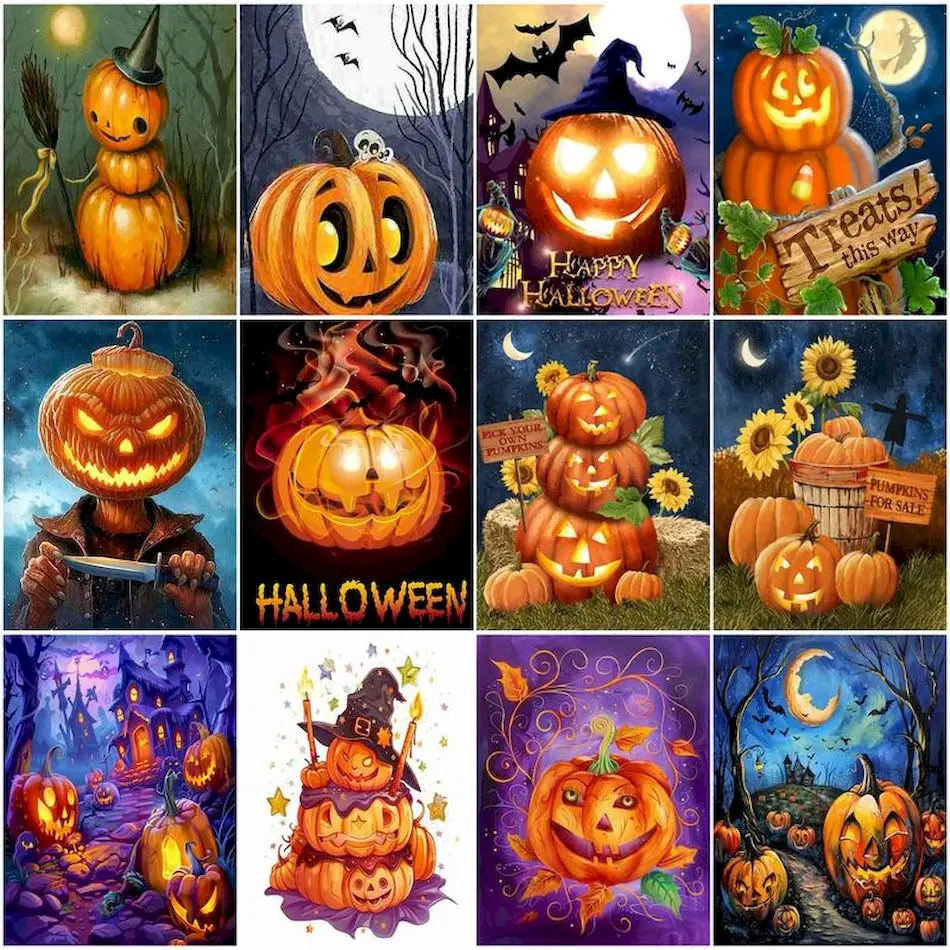 RUOPOTY Painting By Numbers Modern Halloween Gift Pumpkin Abstract Watercolor Oil Art On Canvas Picture Paint Kit Adults Crafts
RUOPOTY Painting By Numbers Modern Halloween Gift Pumpkin Abstract Watercolor Oil Art On Canvas Picture Paint Kit Adults Crafts