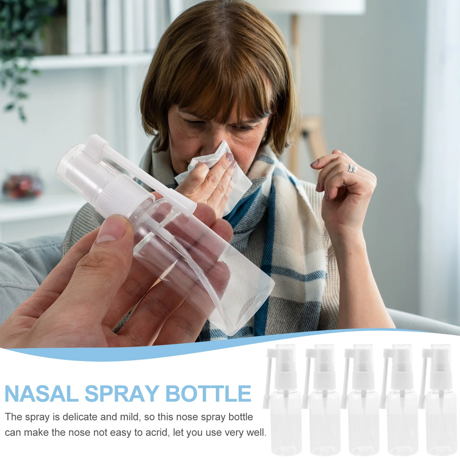 5Pcs Nasal Spray Bottles Compact Rotary Design Travel Mini Spray Bottles Refillable for Nasal Cleaning and Perfume
5Pcs Nasal Spray Bottles Compact Rotary Design Travel Mini Spray Bottles Refillable for Nasal Cleaning and Perfume