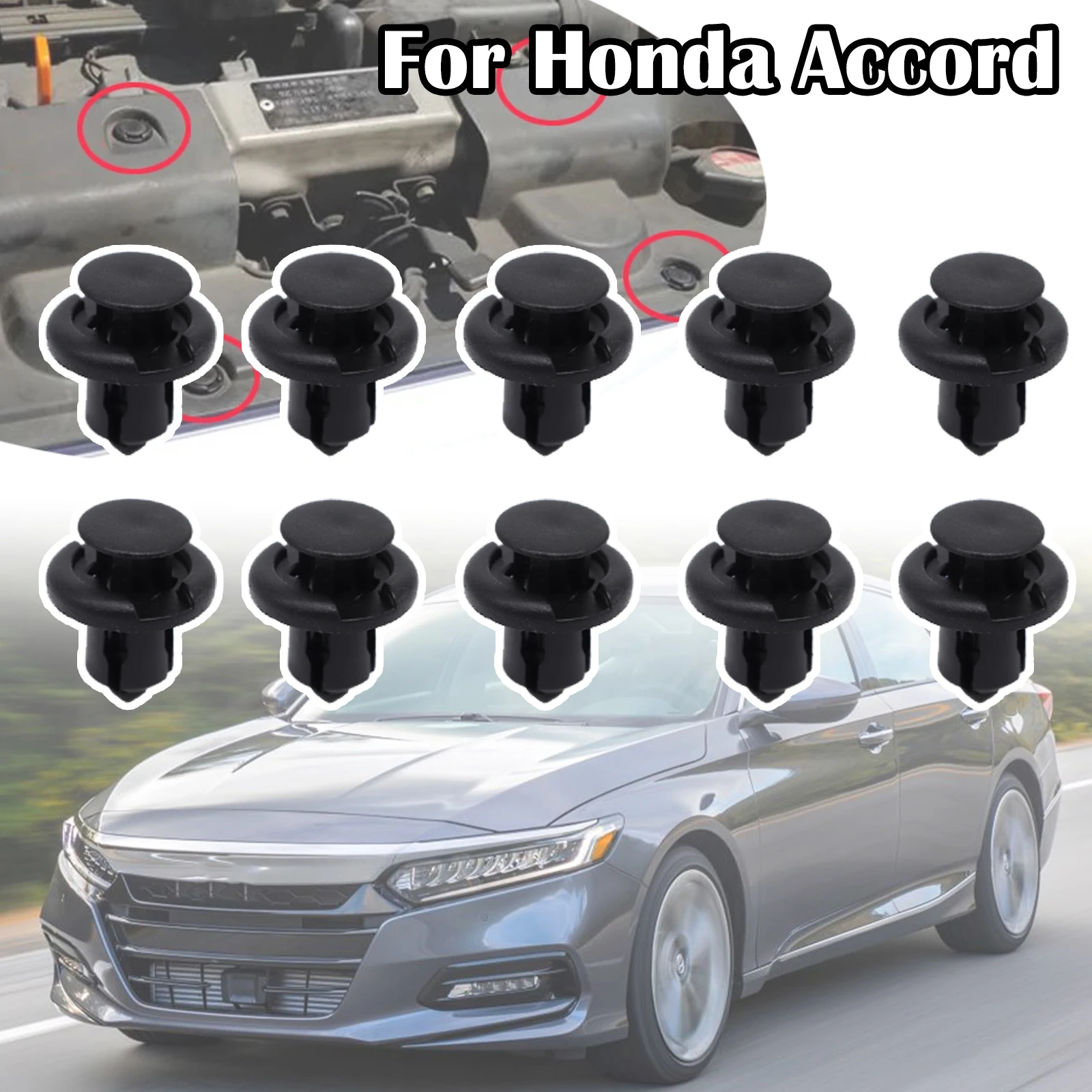 10Pcs Bumper Grille & Engine Under Tray Panel Chassis Clip Rivet For Honda Accord Civic 2005 2006 2007 2008 2009 2010 2011 2012
10Pcs Bumper Grille & Engine Under Tray Panel Chassis Clip Rivet For Honda Accord Civic 2005 2006 2007 2008 2009 2010 2011 2012