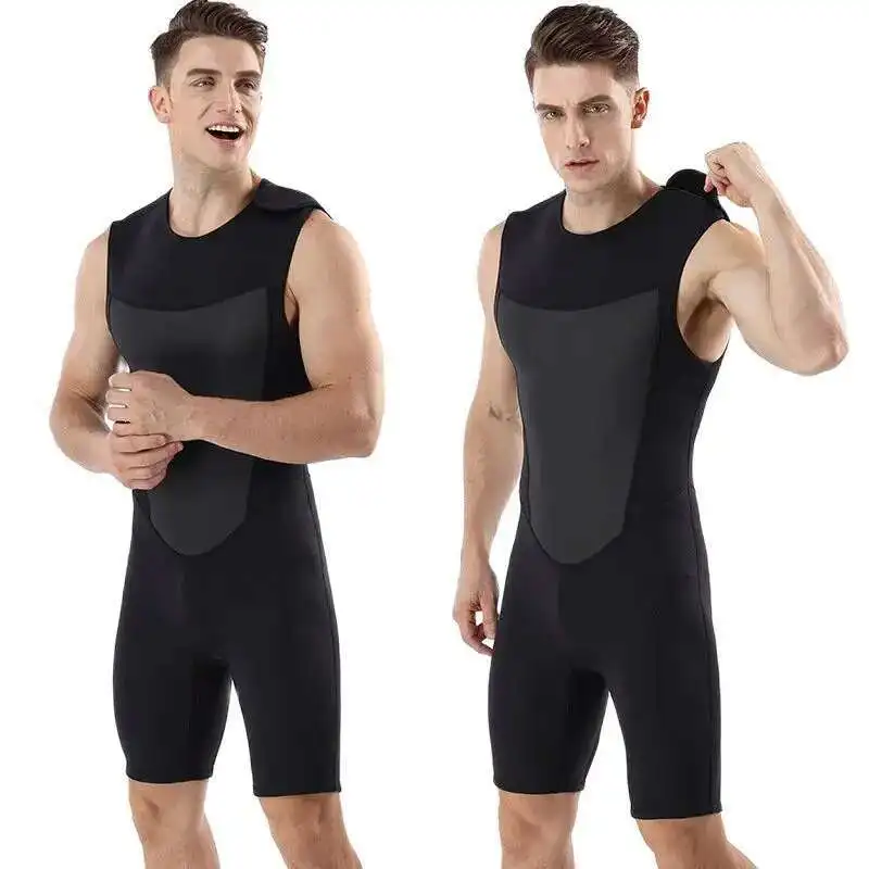 2mm Neoprene Wetsuit Men short sleeve Scuba Diving suit Surfing Sunproof Velcro Vest + shorts Snorkeling spearfishing swimsuit
2mm Neoprene Wetsuit Men short sleeve Scuba Diving suit Surfing Sunproof Velcro Vest + shorts Snorkeling spearfishing swimsuit