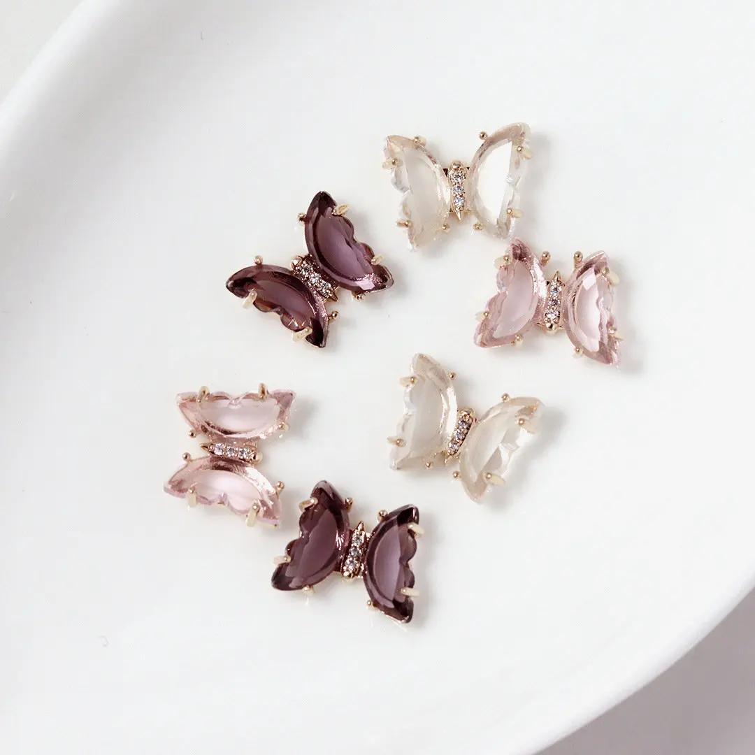 10pcs/lot Luxury 3D Crystal Zircon Butterfly Alloy Nail Art Metal Jewelry Manicure Nails Accesorios Supplies Decorations Charms
10pcs/lot Luxury 3D Crystal Zircon Butterfly Alloy Nail Art Metal Jewelry Manicure Nails Accesorios Supplies Decorations Charms