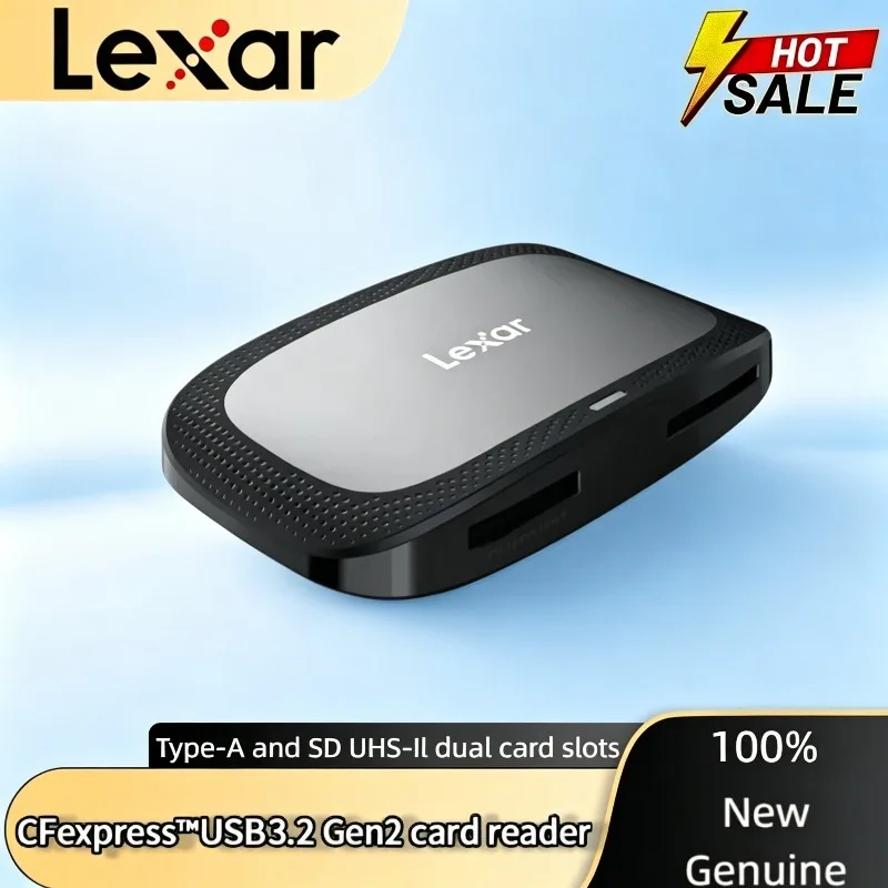 Lexar USB 3.2 Gen2 10Gbps 8K 2-in-1 Hi-Speed CFexpress Type A card reader SD Card Reader USB Type C Interface CFE Card Reader
Lexar USB 3.2 Gen2 10Gbps 8K 2-in-1 Hi-Speed CFexpress Type A card reader SD Card Reader USB Type C Interface CFE Card Reader