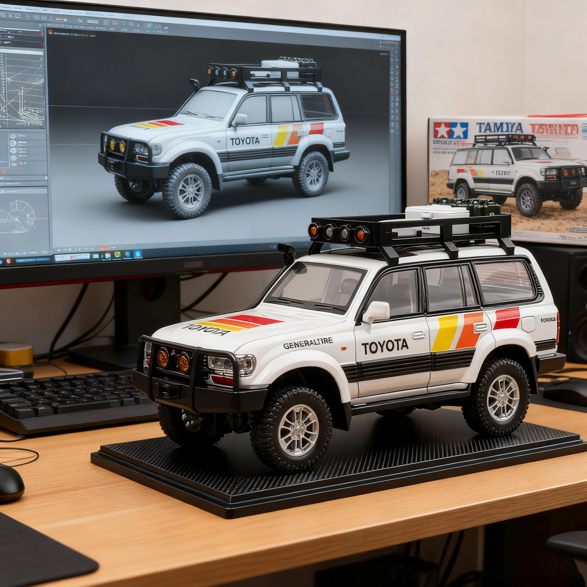 1/24 Toyota Land Cruiser LC80, модель автомобиля из сплава, литой под давлением металлический внедорожник, модель автомобиля, звук и свет, имитация детской игрушки в подарок
1/24 Toyota Land Cruiser LC80, модель автомобиля из сплава, литой под давлением металлический внедорожник, модель автомобиля, звук и свет, имитация детской игрушки в подарок