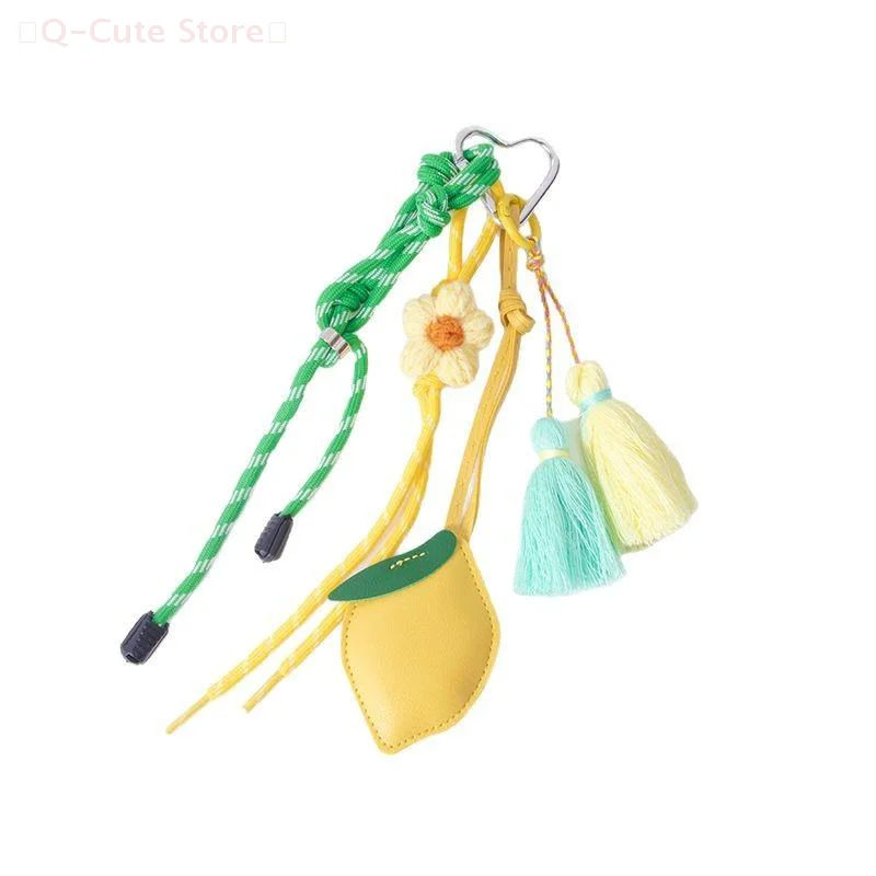 1 Piece Cartoon Leather Lemon Fruit Keychain Fashion Creative Small Flower Tassel Braided Rope Pendant Ladies Bag Decoration
1 Piece Cartoon Leather Lemon Fruit Keychain Fashion Creative Small Flower Tassel Braided Rope Pendant Ladies Bag Decoration