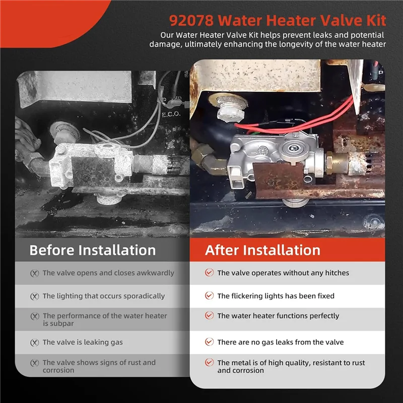 6 Gallon Gas Valve 93870 92078 For RV Water Heater For Dometic Atwood G6A G610 GC6A GC6AA SVC Valves Assembly-Boom
6 Gallon Gas Valve 93870 92078 For RV Water Heater For Dometic Atwood G6A G610 GC6A GC6AA SVC Valves Assembly-Boom