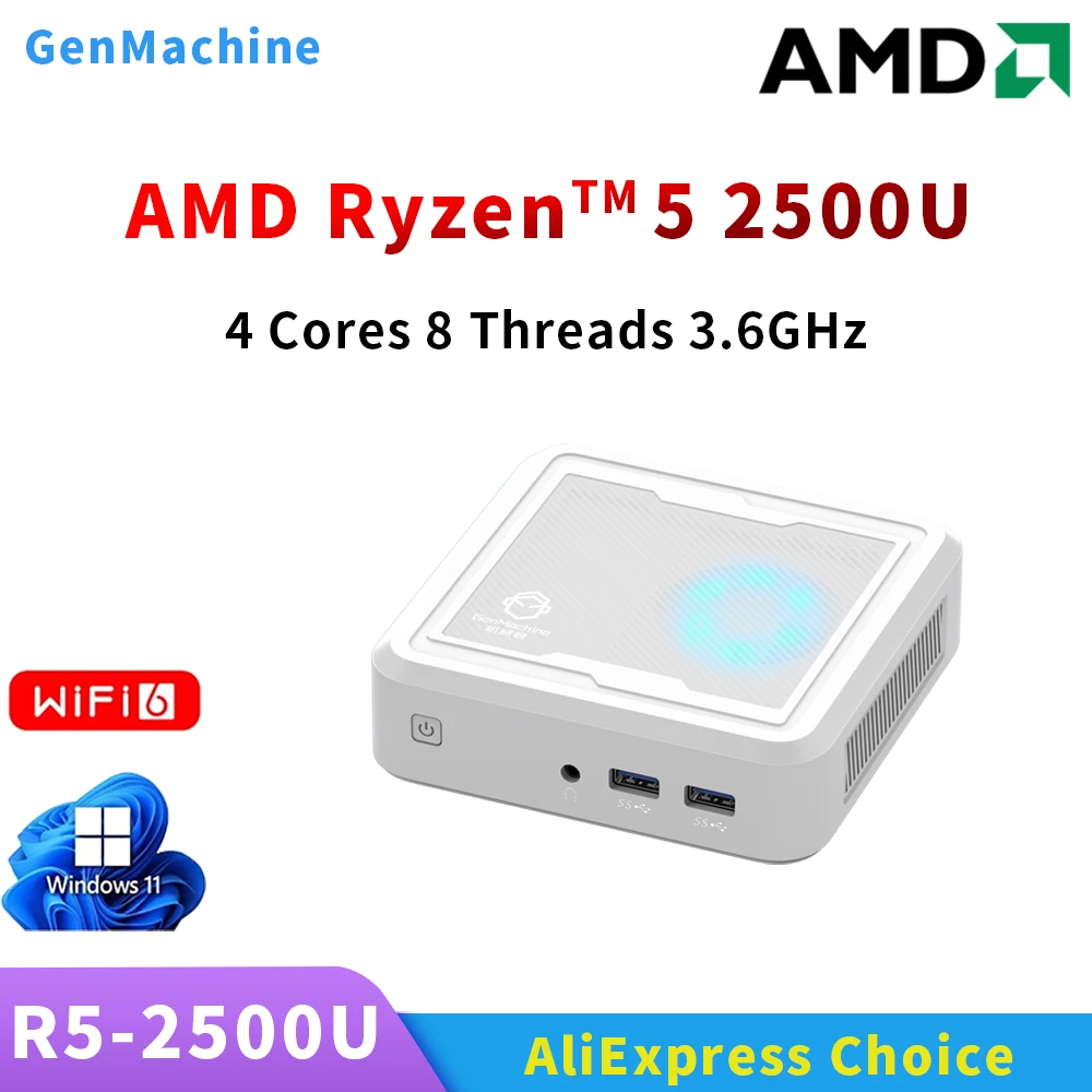 Genmachine AMD 2500U Mini Pc Windows 11 Ryzen DDR4 Wifi5 Bluetooth 4.2 Gaming Pc RX Vega 10 Graphice Diy Gaming Computer
Genmachine AMD 2500U Mini Pc Windows 11 Ryzen DDR4 Wifi5 Bluetooth 4.2 Gaming Pc RX Vega 10 Graphice Diy Gaming Computer