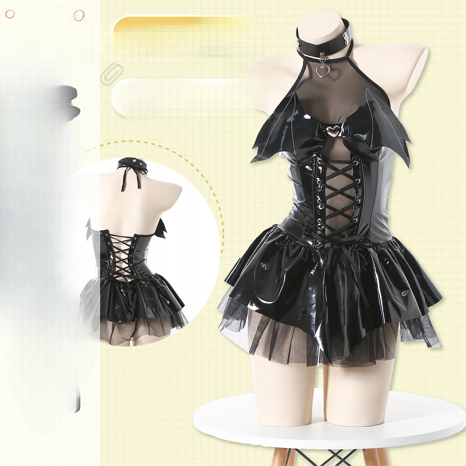 COS Japanese Two-dimensional Cos Witch Cosplay Costume Female Little Devil Perspective Skirt Pure Lust Babes Uniform
COS Japanese Two-dimensional Cos Witch Cosplay Costume Female Little Devil Perspective Skirt Pure Lust Babes Uniform