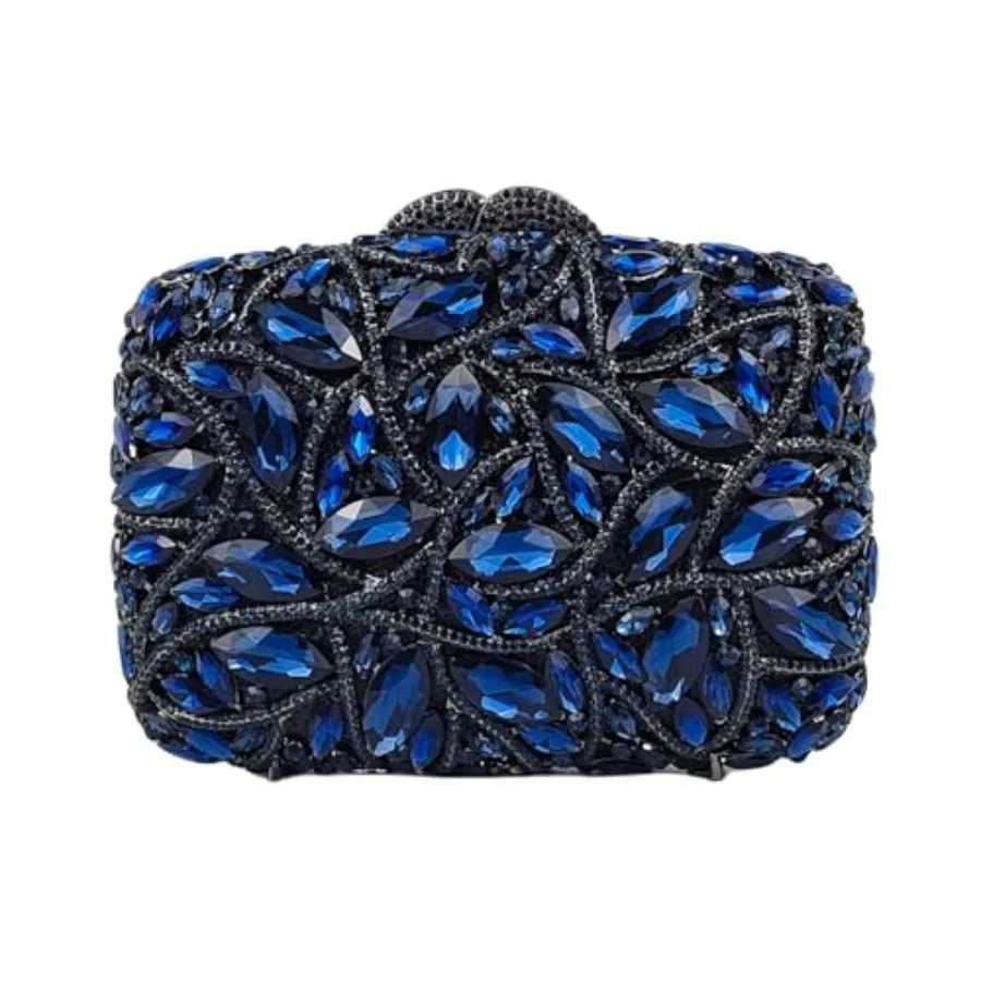 Evening clutch box handbag for weddings and parties: crystal-embellished, colorful, sparkling, lightweight acrylic, vibrant hue
Evening clutch box handbag for weddings and parties: crystal-embellished, colorful, sparkling, lightweight acrylic, vibrant hue