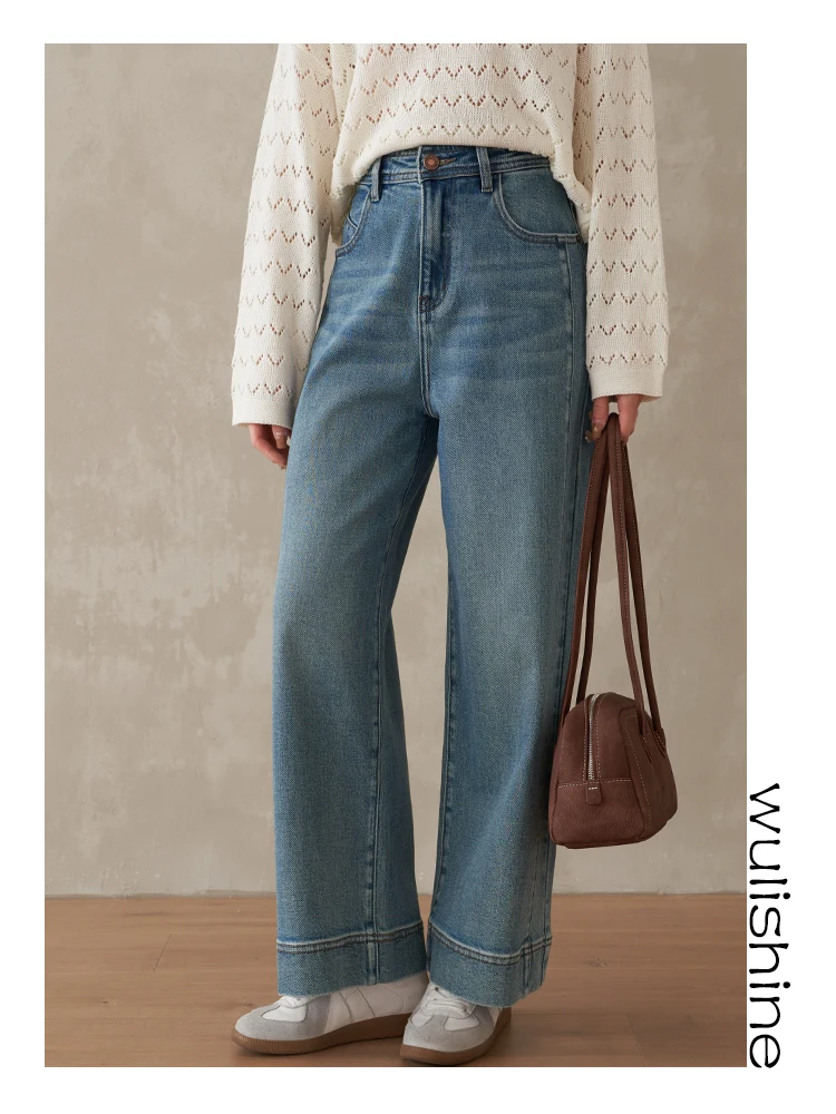 Свободные джинсы с высокой талией и широкими штанинами, ретро-стиль, укороченные, с эффектом похудения, джинсовые брюки-капри для женщин, на зиму и весну
Свободные джинсы с высокой талией и широкими штанинами, ретро-стиль, укороченные, с эффектом похудения, джинсовые брюки-капри для женщин, на зиму и весну