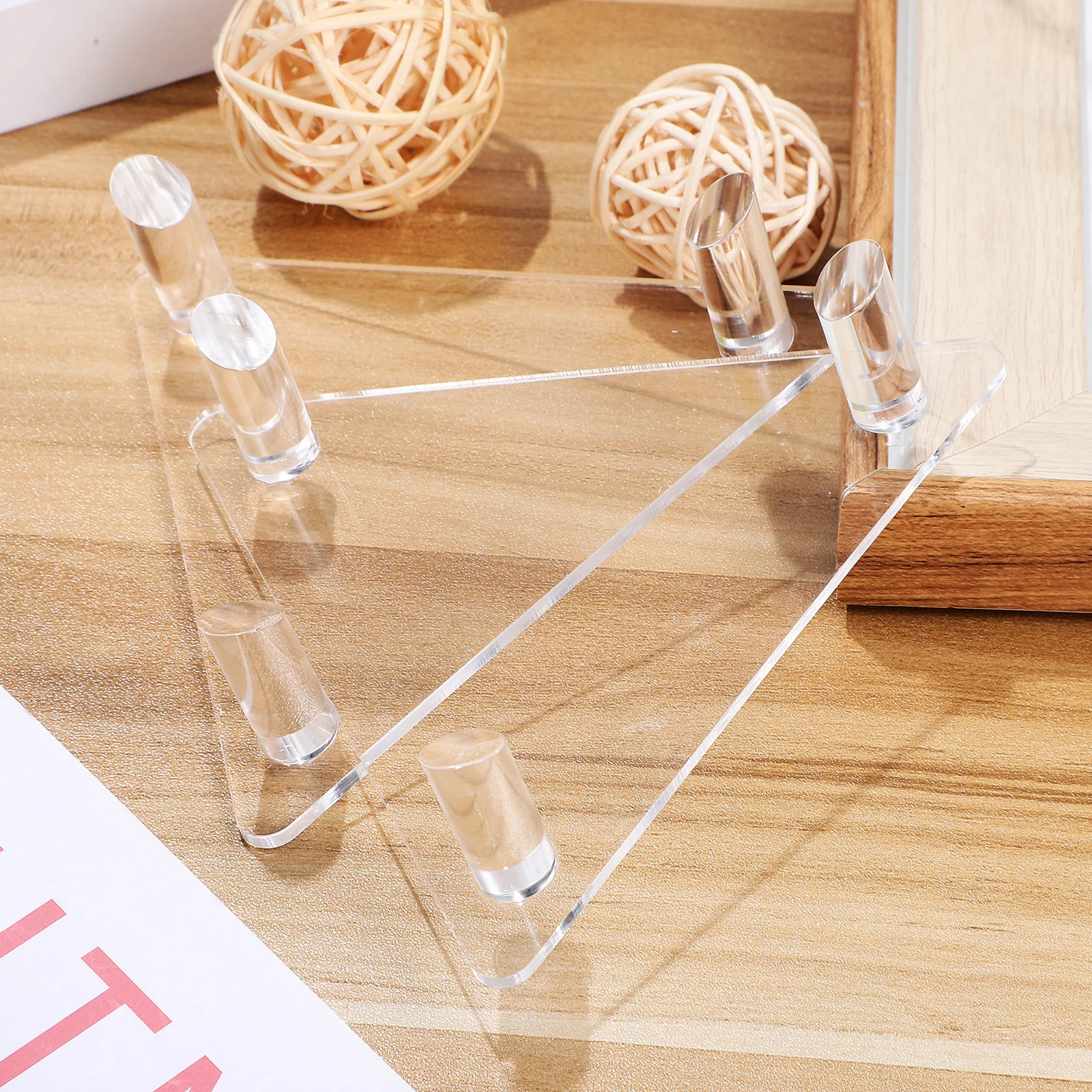 2Pcs Acrylic Basketball Stand Clear Triangular Ball Holder Storage Rack Football Soccer Volleyball Display Basketball Stand
2Pcs Acrylic Basketball Stand Clear Triangular Ball Holder Storage Rack Football Soccer Volleyball Display Basketball Stand