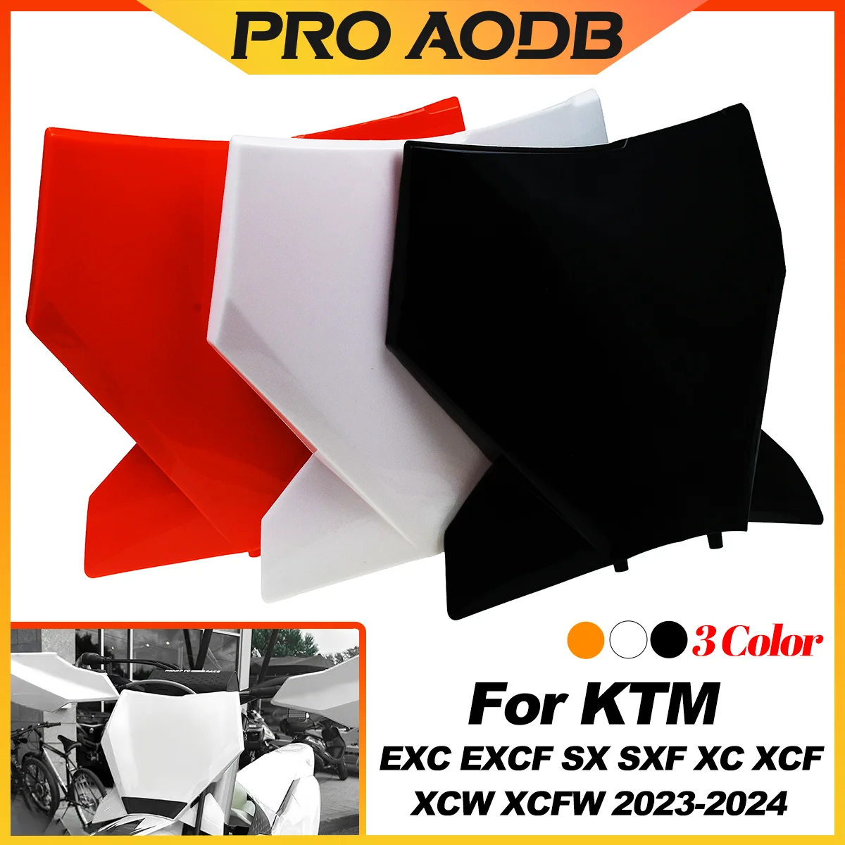 Front Number Plate For KTM 150-500 SX SX-F XC XC-F EXC EXC-F XCW XCFW Motorcycle Plastic Cover Motocross Dirt Pit Bike 2023-2024
Front Number Plate For KTM 150-500 SX SX-F XC XC-F EXC EXC-F XCW XCFW Motorcycle Plastic Cover Motocross Dirt Pit Bike 2023-2024