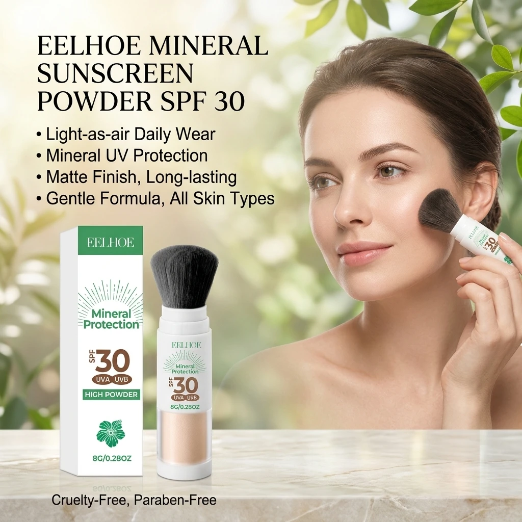 Mineral Sunscreen Powder Protecting Against UV Skin-Friendly Prevent Sunburn Lightweight Refreshing Makeup Sun Protection Powder
Mineral Sunscreen Powder Protecting Against UV Skin-Friendly Prevent Sunburn Lightweight Refreshing Makeup Sun Protection Powder