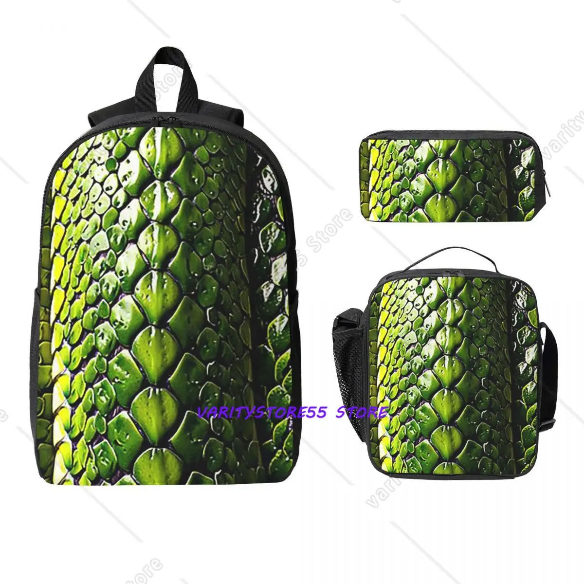 Snake Skin Green Snake Serpent Animal Backpack BookBag School Bag Computer Shoulder Bags 3ps Insulated Lunch Bag Pencil Case
Snake Skin Green Snake Serpent Animal Backpack BookBag School Bag Computer Shoulder Bags 3ps Insulated Lunch Bag Pencil Case