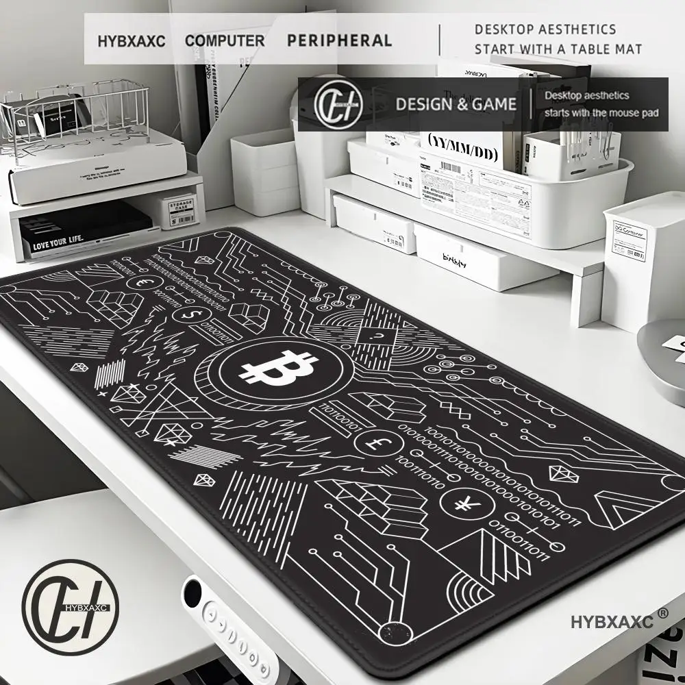 NEW Design Gaming Laptops Bitcoin Mouse Pad Currency Mousepad Black Line Large Mouse Mat Natural Rubber Desk Rug PC Gamer Mats
NEW Design Gaming Laptops Bitcoin Mouse Pad Currency Mousepad Black Line Large Mouse Mat Natural Rubber Desk Rug PC Gamer Mats