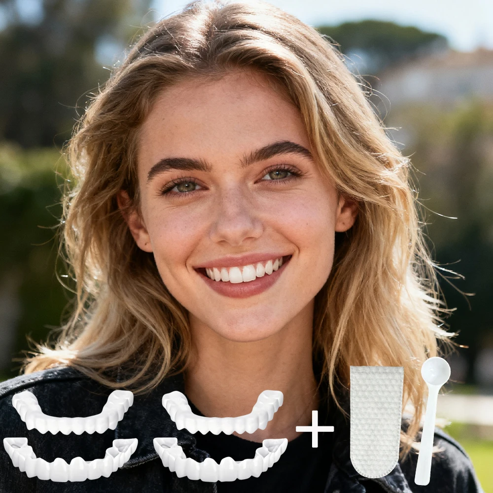 New Middle Aged Adult Teeth Veneers Reusable Instant Smile Whitening Simple Operation Easy to Maintain H2931
New Middle Aged Adult Teeth Veneers Reusable Instant Smile Whitening Simple Operation Easy to Maintain H2931