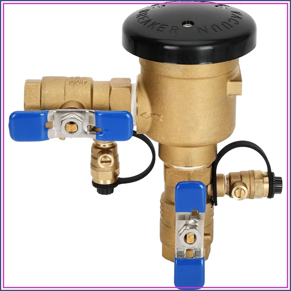 3/4" 720A Pressure Vacuum Breaker, Heavy-Duty Brass Backflow Preventer for Irrigation Systems, Outdoor Faucet, Anti-Siphon Protection, 400 PSI
3/4" 720A Pressure Vacuum Breaker, Heavy-Duty Brass Backflow Preventer for Irrigation Systems, Outdoor Faucet, Anti-Siphon Protection, 400 PSI