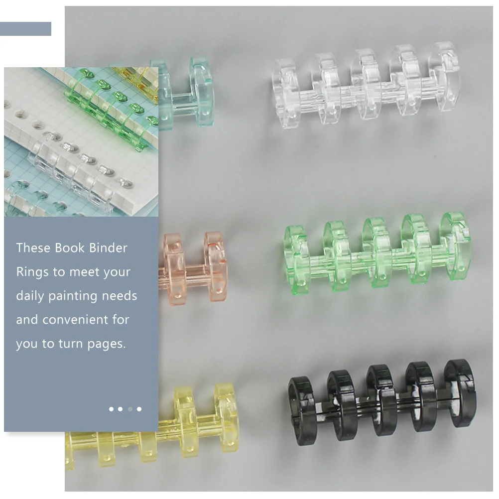 20Pcs Loose Leaf Binder Rings Plastic Double Loop Book Notebook Spiral Binding Coils Scrapbook Photo Album Clips
20Pcs Loose Leaf Binder Rings Plastic Double Loop Book Notebook Spiral Binding Coils Scrapbook Photo Album Clips