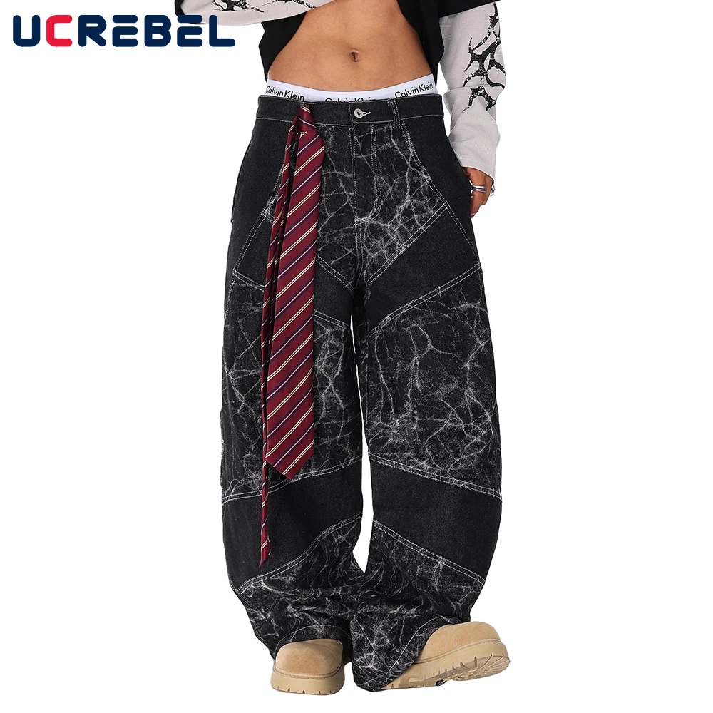 Мужские джинсы с молнией, уличная одежда в стиле хип-хоп, потертые потертые широкие мешковатые джинсовые брюки, мужские 
Мужские джинсы с молнией, уличная одежда в стиле хип-хоп, потертые потертые широкие мешковатые джинсовые брюки, мужские