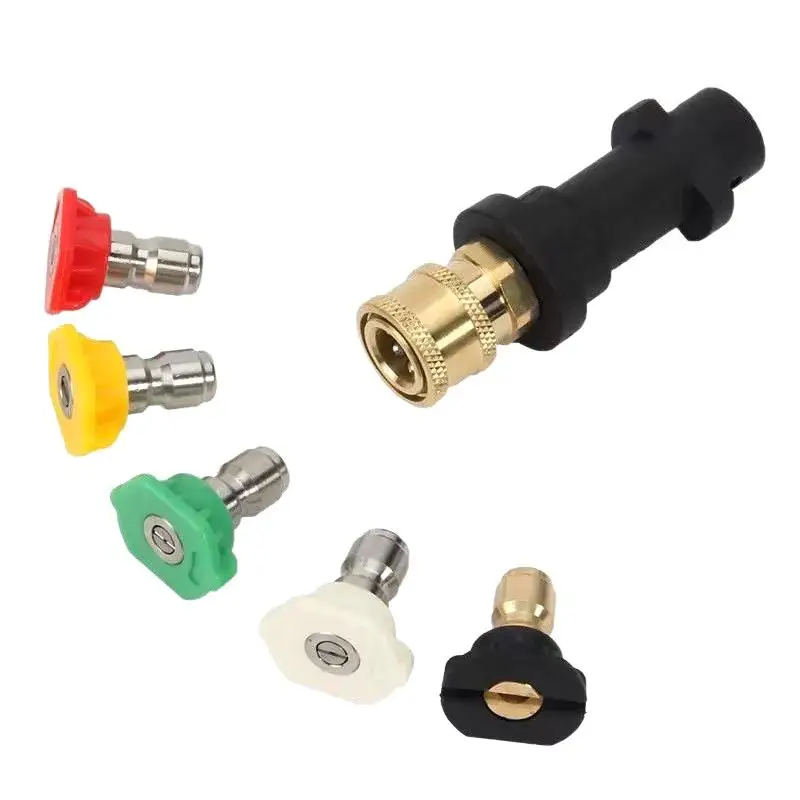 【C】Karcher K2-K7 High Pressure Washer Adapter With 5-Color Quick Connect Nozzles And Foam Cannon
【C】Karcher K2-K7 High Pressure Washer Adapter With 5-Color Quick Connect Nozzles And Foam Cannon
