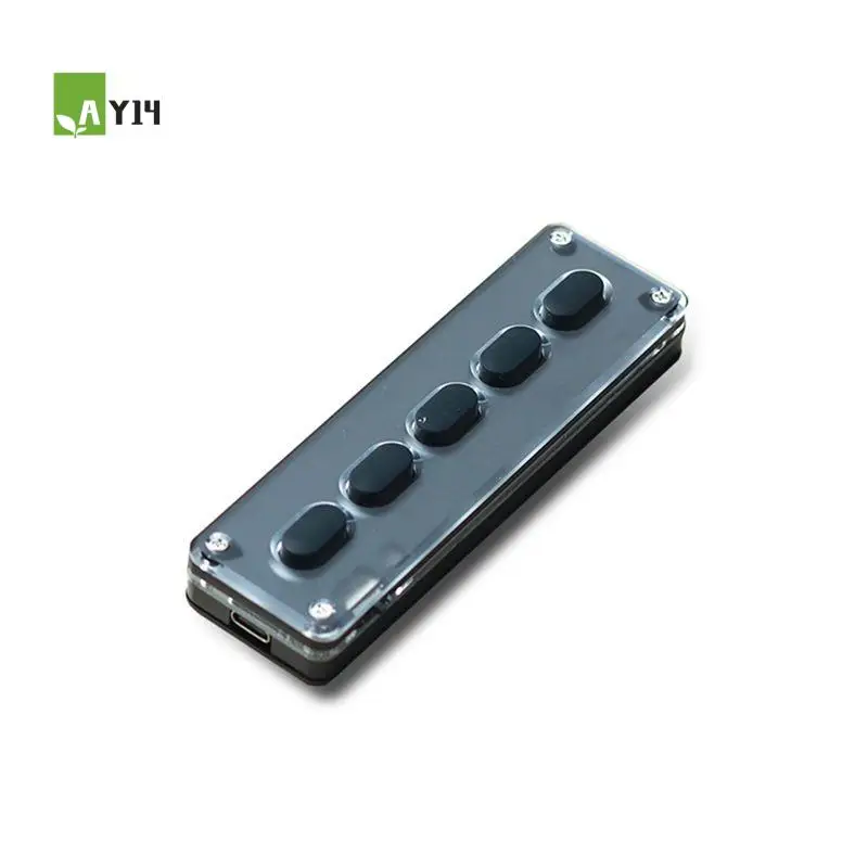 AY14 -5 Keys Custom Keypad Macro Programmable Bluetooth Keyboard Copy Paste Rgb Button Gaming Mechanical Keyboard