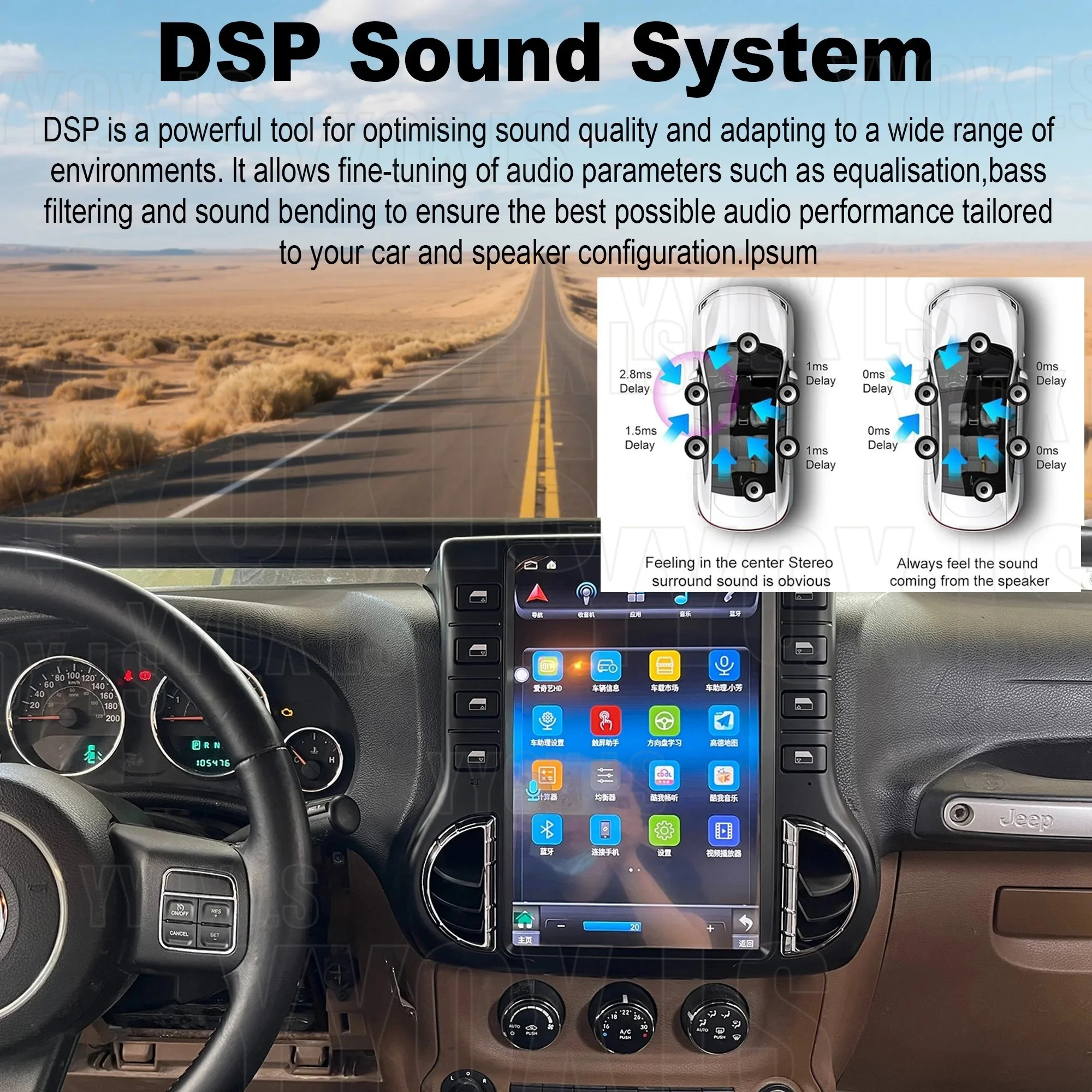 Android Vertical Screen Car Radio For JEEP Wrangler JL 2018 - 2021 Head Unit multimedia Video Player Car GPS Navigation Stereo
Android Vertical Screen Car Radio For JEEP Wrangler JL 2018 - 2021 Head Unit multimedia Video Player Car GPS Navigation Stereo