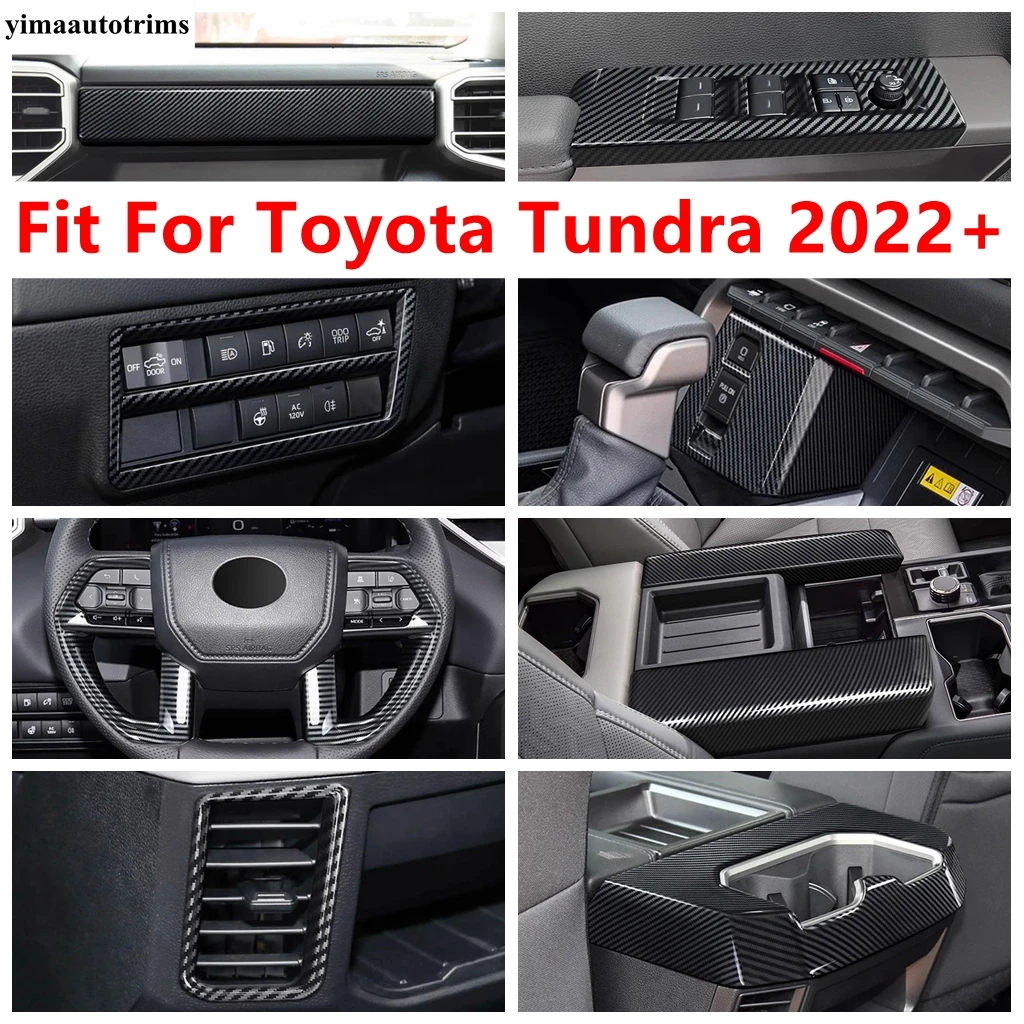 Central Control Panel / Window Lift / Head Light / Hand Brake Cover Trim For Toyota Tundra 2022 - 2025 Carbon Fiber Accessories
Central Control Panel / Window Lift / Head Light / Hand Brake Cover Trim For Toyota Tundra 2022 - 2025 Carbon Fiber Accessories
