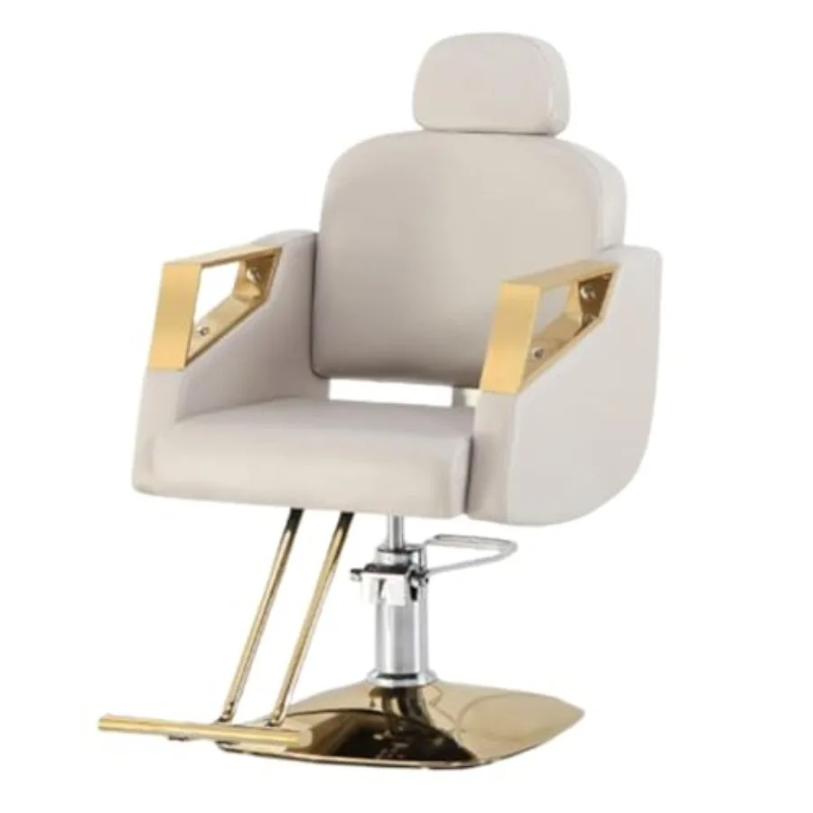 Salon Chair for Hair Stylist Barber Chair Hydraulic Pump PU Leather Barber Salon with Pedal Square Chassis for Shop, Furniture,
Salon Chair for Hair Stylist Barber Chair Hydraulic Pump PU Leather Barber Salon with Pedal Square Chassis for Shop, Furniture,
