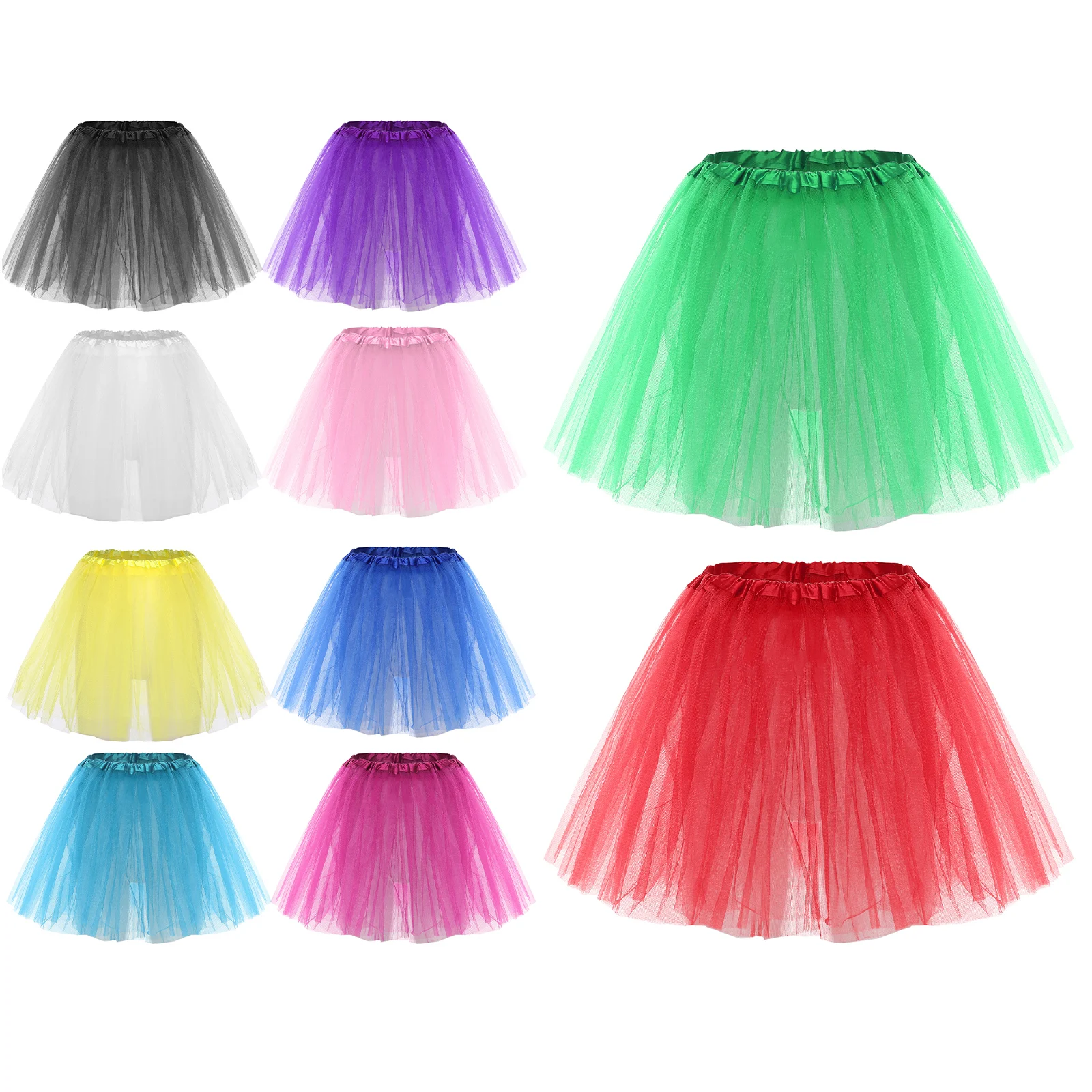 Women Ballerina Stage Dancewear Ballet Dance Tulle Tutu Skirt Elastic Waist Pleated Hem Puff Skirt Lolita Underskirt Dance Skirt
Women Ballerina Stage Dancewear Ballet Dance Tulle Tutu Skirt Elastic Waist Pleated Hem Puff Skirt Lolita Underskirt Dance Skirt