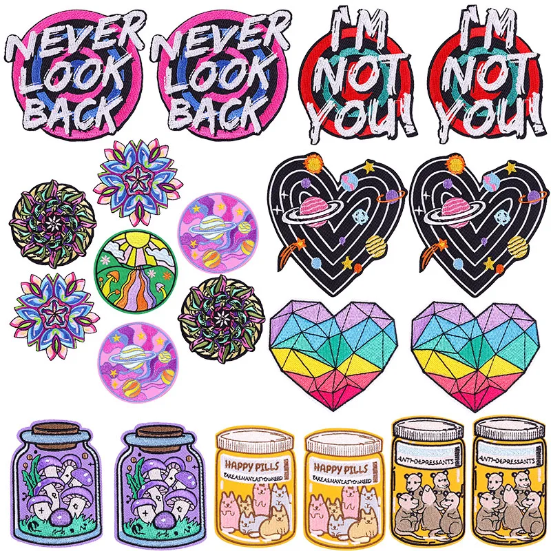 10 pcs/lot Wholesale Cartoon Letters Embroidered Patches For Clothing Stickers Planet/Flowers Patch Iron On Patches On Clothes
10 pcs/lot Wholesale Cartoon Letters Embroidered Patches For Clothing Stickers Planet/Flowers Patch Iron On Patches On Clothes