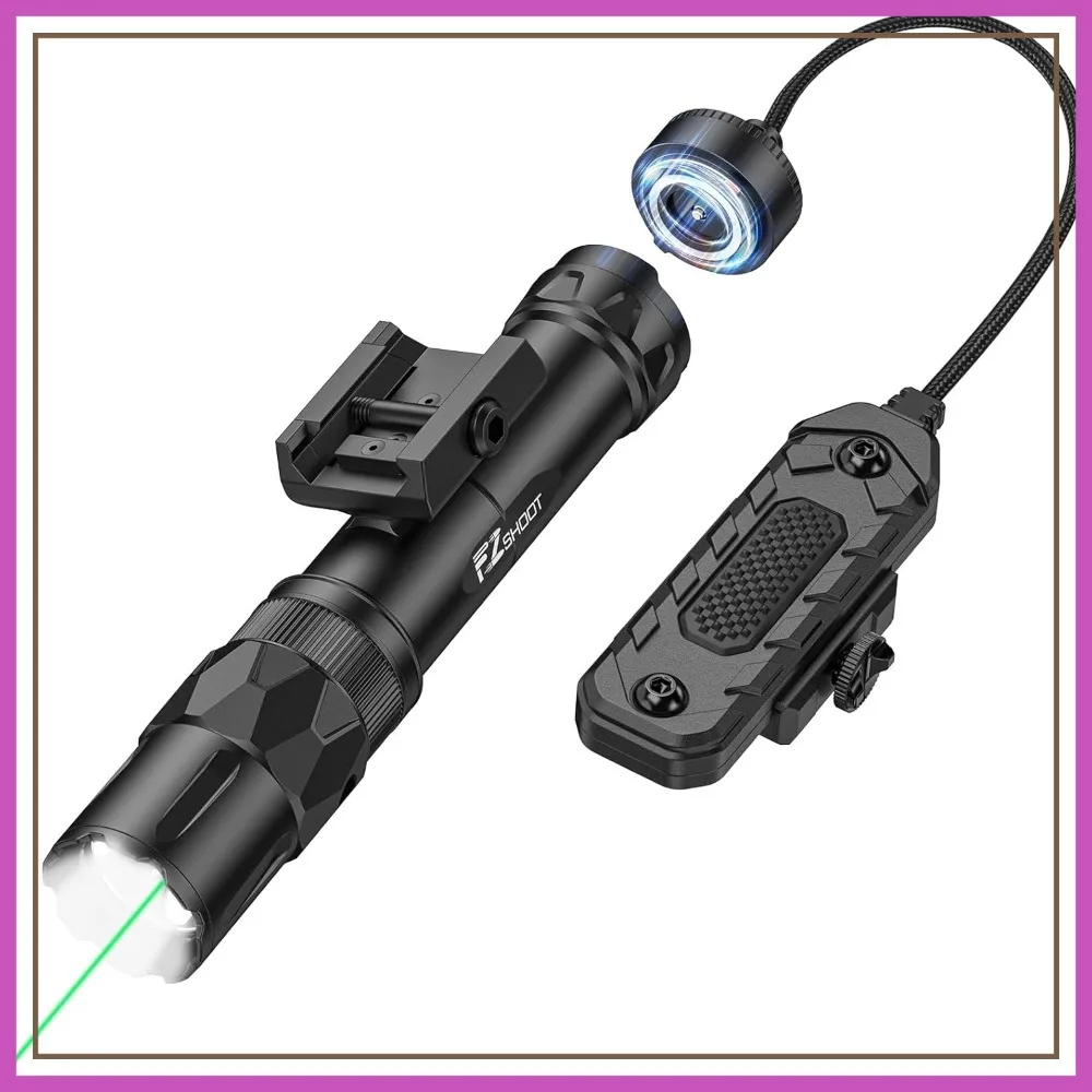 2500 Lumens Laser Light Combo for Rifle with Magnetic Remote Switch, Strobe Mode, Home Defense & Hunting
2500 Lumens Laser Light Combo for Rifle with Magnetic Remote Switch, Strobe Mode, Home Defense & Hunting