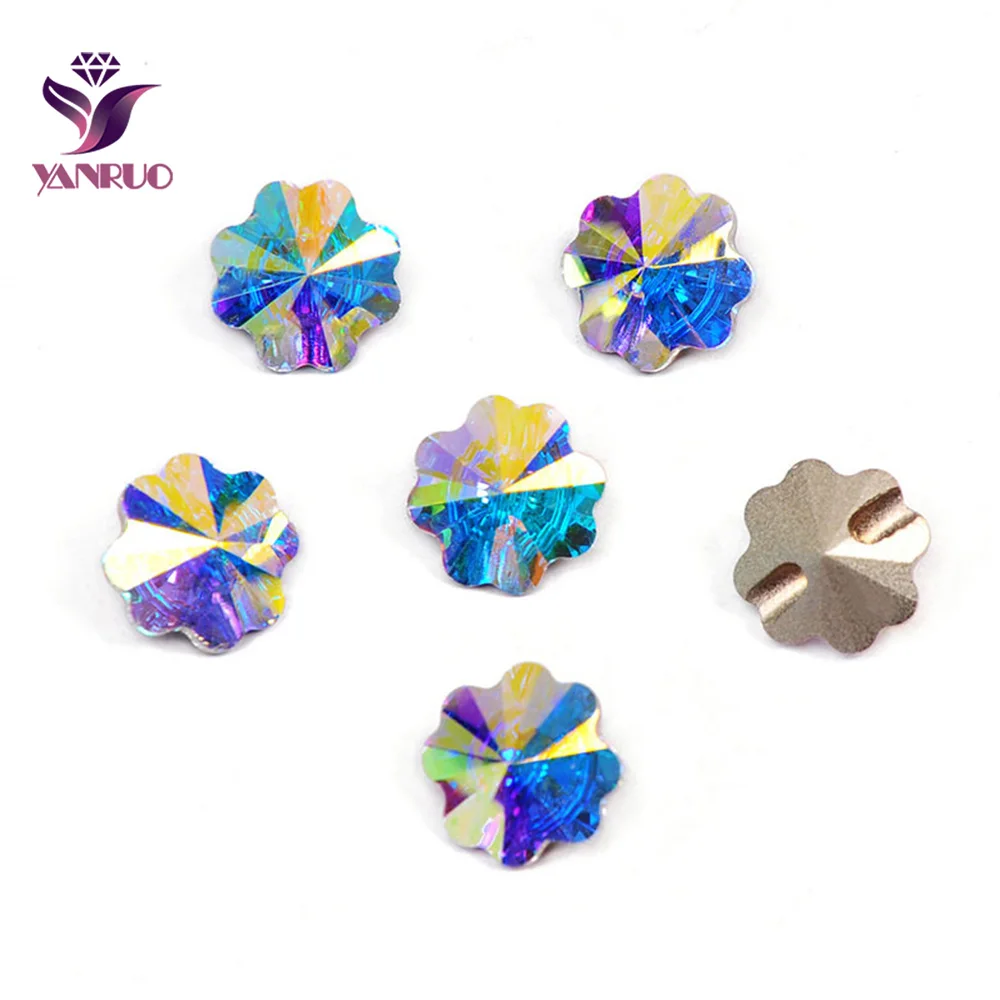 YANRUO Flower Sew on Button Crystal AB Sewing Clothes DIY Decorative Crafts Rhinestones Buttons for Clothing
YANRUO Flower Sew on Button Crystal AB Sewing Clothes DIY Decorative Crafts Rhinestones Buttons for Clothing