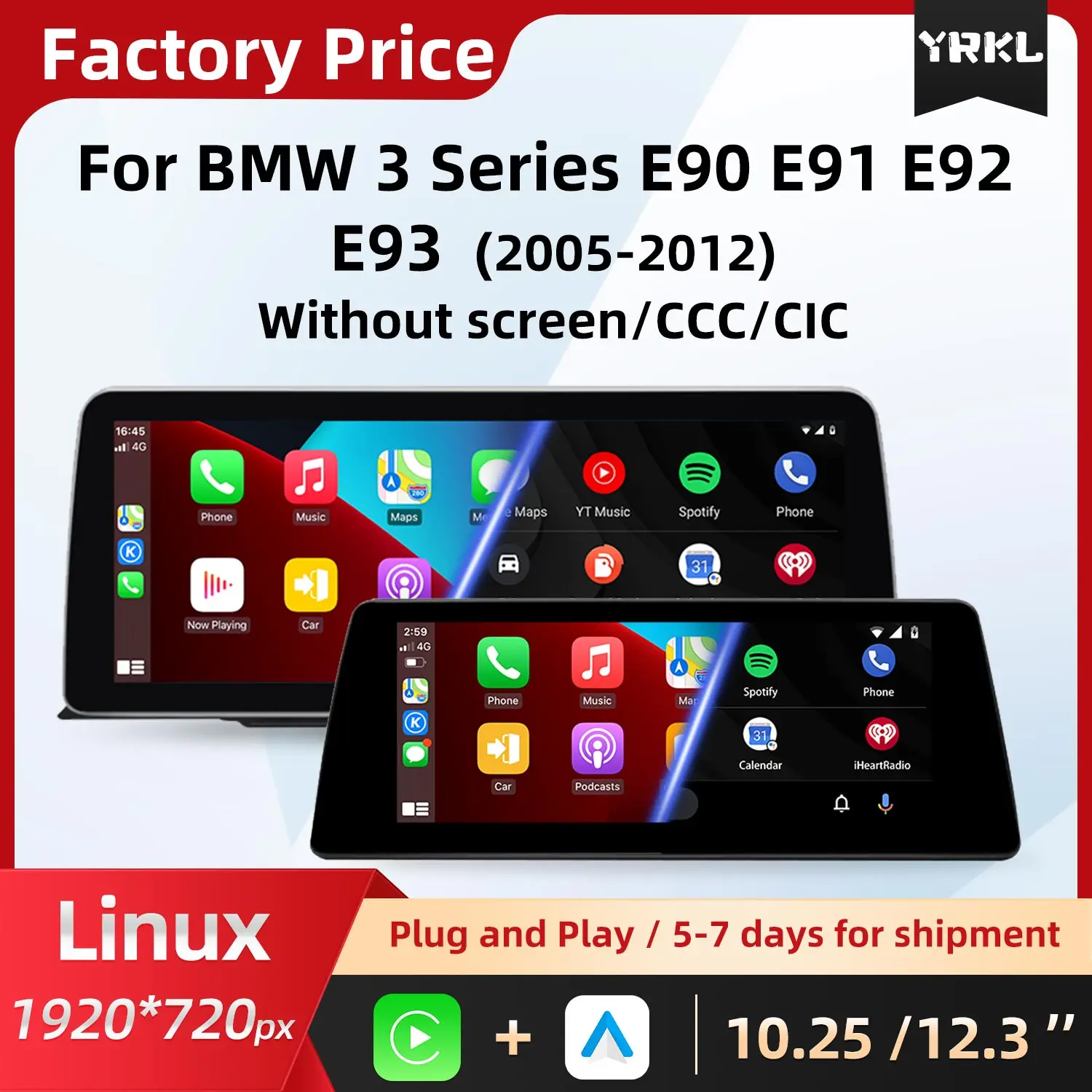 Linux Support Wireless Carplay Android Auto For BMW 3Series E90 E91 E92 E93 Car Radio Video Player GPS Navigation Touch Screen
Linux Support Wireless Carplay Android Auto For BMW 3Series E90 E91 E92 E93 Car Radio Video Player GPS Navigation Touch Screen