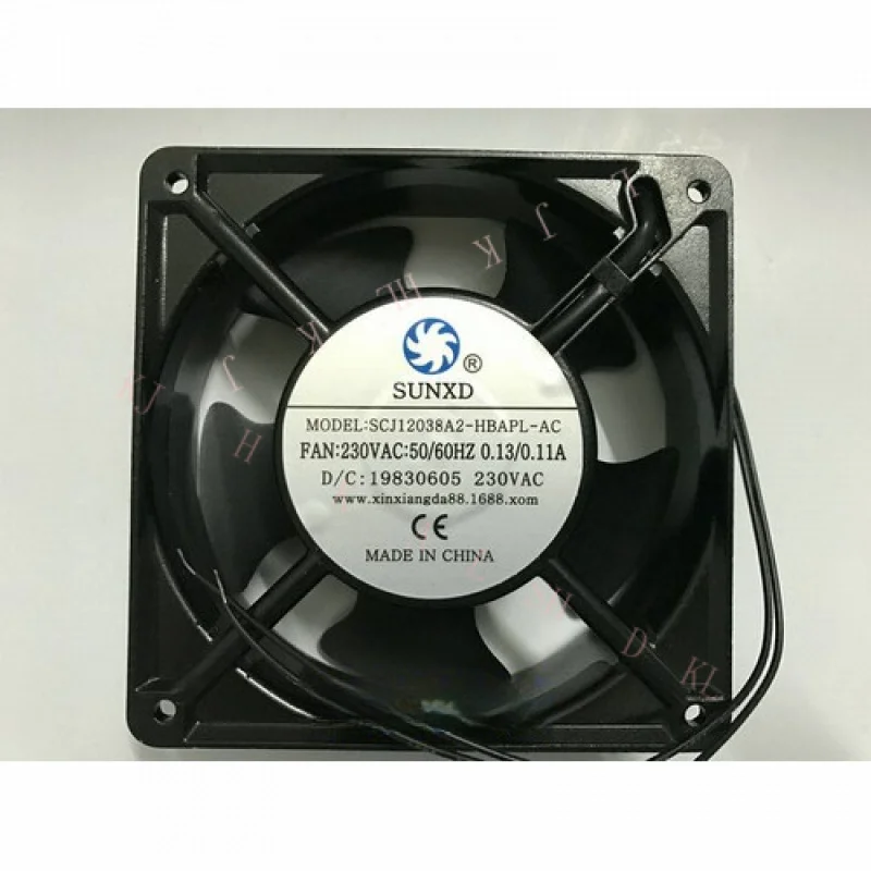N FOR SUNXD SCJ12038A2-HBAPL-AC 230V 0.13/0.11A 12CM 2-wire cooling fan
N FOR SUNXD SCJ12038A2-HBAPL-AC 230V 0.13/0.11A 12CM 2-wire cooling fan