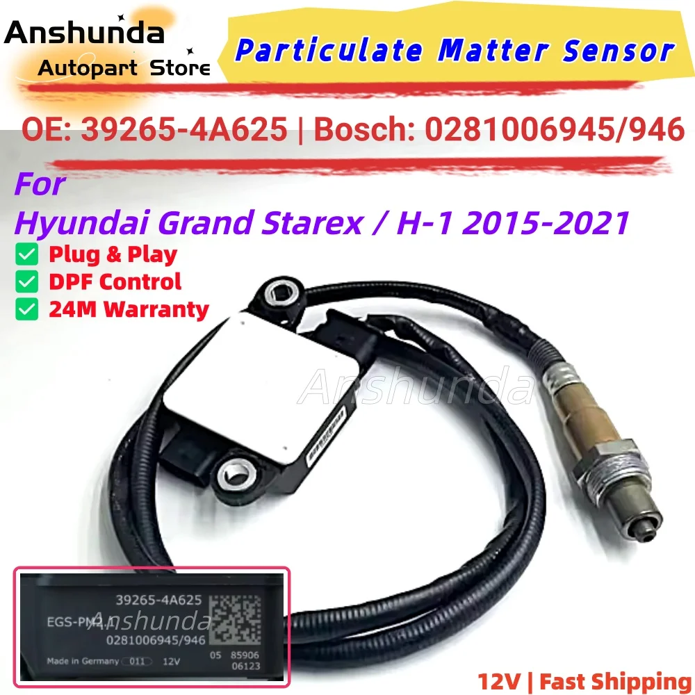 OE PM Sensor 39265-4A625 0281006945 0281006946 for Hyundai Grand Starex 2015-2021 2.5 CRDi DPF Regeneration
OE PM Sensor 39265-4A625 0281006945 0281006946 for Hyundai Grand Starex 2015-2021 2.5 CRDi DPF Regeneration