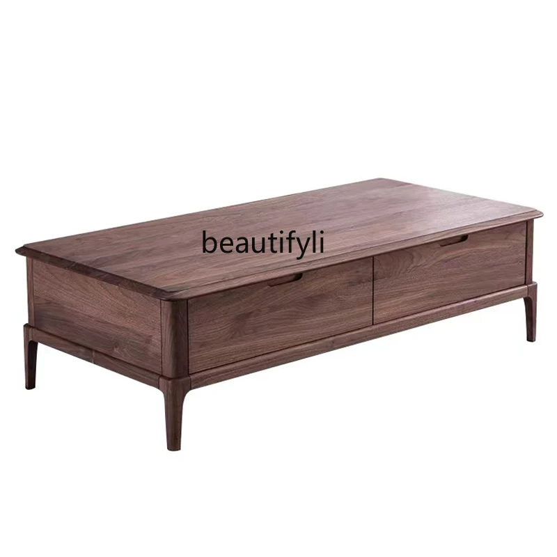 North America Black Walnut New Chinese Style Modern Simple Coffee Table Living Room Rectangular Tea Coffee Table
North America Black Walnut New Chinese Style Modern Simple Coffee Table Living Room Rectangular Tea Coffee Table