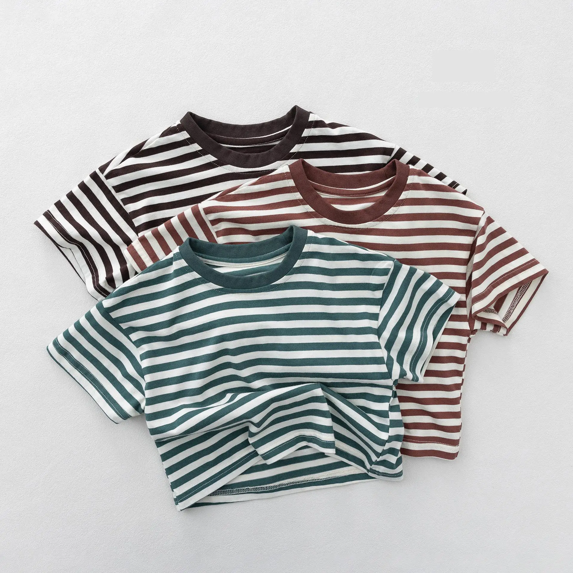 2026 Summer New Children Short Sleeve T Shirts Boys Casual Striped Tee Toddler Girls Cotton Loose Tops Kids Clothes
2026 Summer New Children Short Sleeve T Shirts Boys Casual Striped Tee Toddler Girls Cotton Loose Tops Kids Clothes