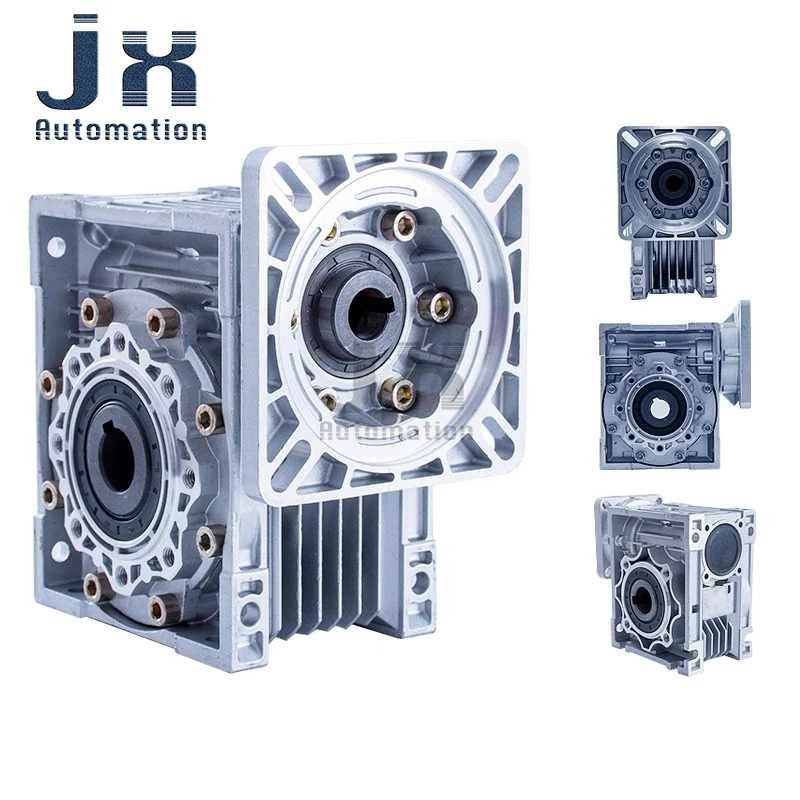 Worm Gearbox Reducer NMRV50-80-80*80 Speed Ratio 80:1 Input Bore 19mm For 750W Servo Motor
Worm Gearbox Reducer NMRV50-80-80*80 Speed Ratio 80:1 Input Bore 19mm For 750W Servo Motor