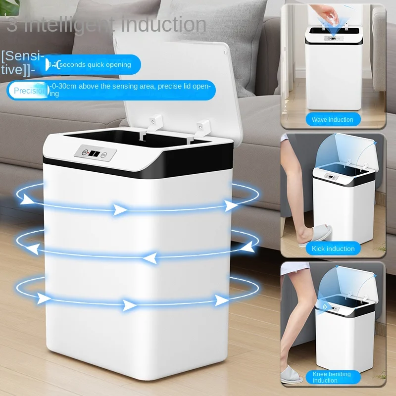 Smart Trash Can 2022 New Induction Household Living Room Light Luxury Toilet Bathroom Automatic Electric With Lid
Smart Trash Can 2022 New Induction Household Living Room Light Luxury Toilet Bathroom Automatic Electric With Lid