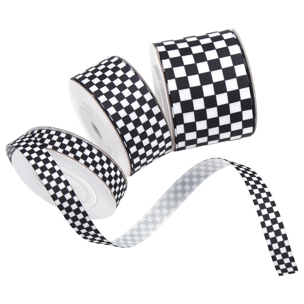 3 Rolls Black White Plaid Ribbon Elegant Polyester Present Wrapping DIY Craft Bow Making Flower Decor Replacement
3 Rolls Black White Plaid Ribbon Elegant Polyester Present Wrapping DIY Craft Bow Making Flower Decor Replacement