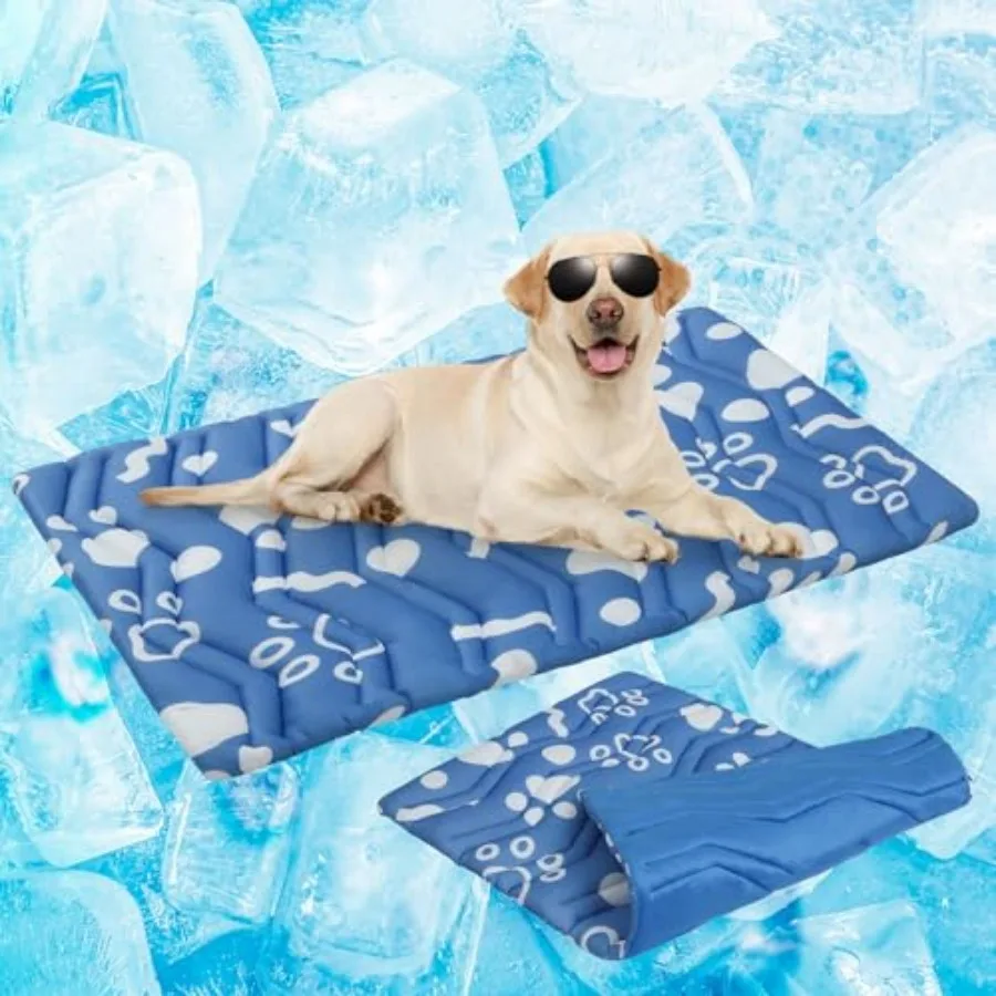 Dog Cooling Mat- Upgraded Thicken Cooling Mat for Large Dogs Reversible Cool and Warm Pet Ice Cool Bed Washable and Portable, S
Dog Cooling Mat- Upgraded Thicken Cooling Mat for Large Dogs Reversible Cool and Warm Pet Ice Cool Bed Washable and Portable, S