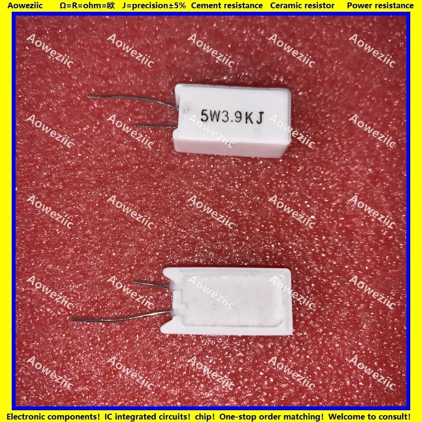 10Pcs RX27-5 Vertical Cement Resistance 5W 3.9K ohm 3.9KR 3.9KRJ 5W3.9KR 5W3K9J 3900R 3900ohm Ceramic Resistance precision 5%
10Pcs RX27-5 Vertical Cement Resistance 5W 3.9K ohm 3.9KR 3.9KRJ 5W3.9KR 5W3K9J 3900R 3900ohm Ceramic Resistance precision 5%