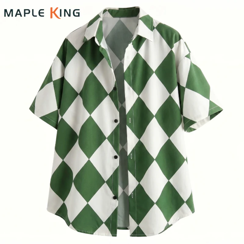 Mens Casual Summer Shirt Cheap Tops 2026 Vintage Clown Diamond Plaid Printed Short Sleeve Funny Clothes Man Hawaiian Streetwear
Mens Casual Summer Shirt Cheap Tops 2026 Vintage Clown Diamond Plaid Printed Short Sleeve Funny Clothes Man Hawaiian Streetwear