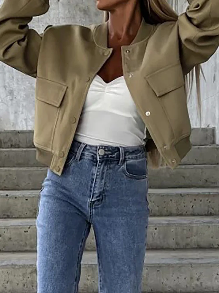 Women Solid Holiday Cardigan Jackets Loungewear Long Sleeve Autumn Winter Ladies Coats Stand Collar Button Streetwear Outerwear
Women Solid Holiday Cardigan Jackets Loungewear Long Sleeve Autumn Winter Ladies Coats Stand Collar Button Streetwear Outerwear