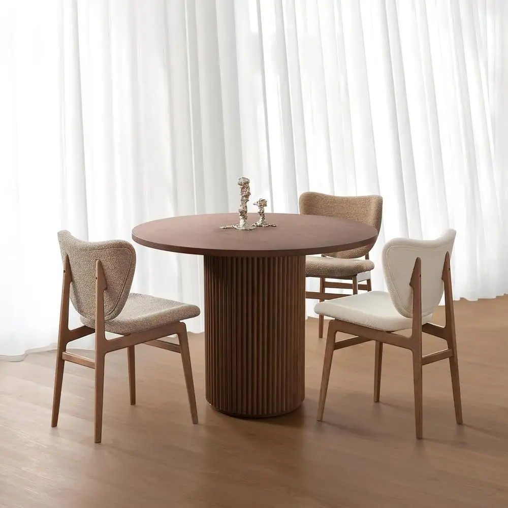Round Pedestal Dining Table, 35 Solid Walnut, Ideal for Small Spaces
Round Pedestal Dining Table, 35 Solid Walnut, Ideal for Small Spaces