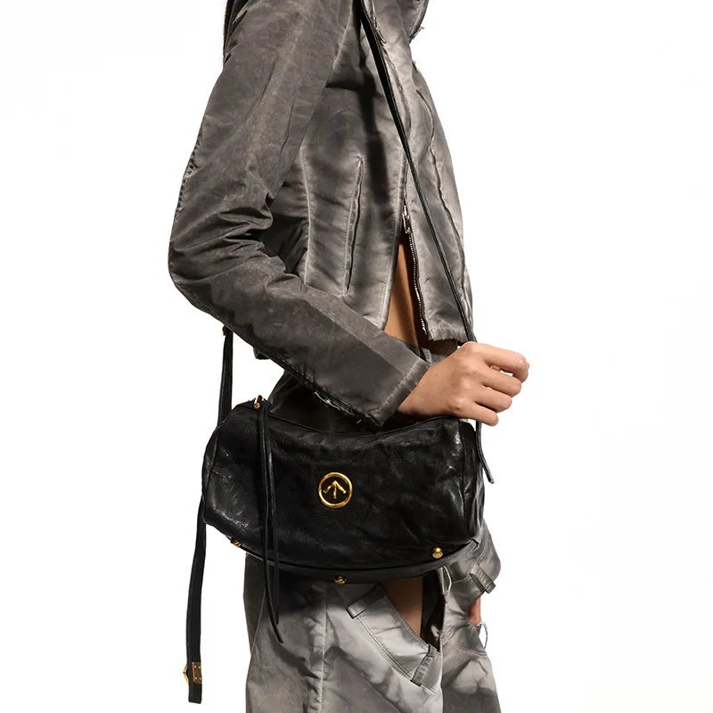 Grotto 2026 Gender-Neutral Black Stone Mini Shoulder Bag Soft Leather Crossbody Bag with Lightweight Wide Strap
Grotto 2026 Gender-Neutral Black Stone Mini Shoulder Bag Soft Leather Crossbody Bag with Lightweight Wide Strap