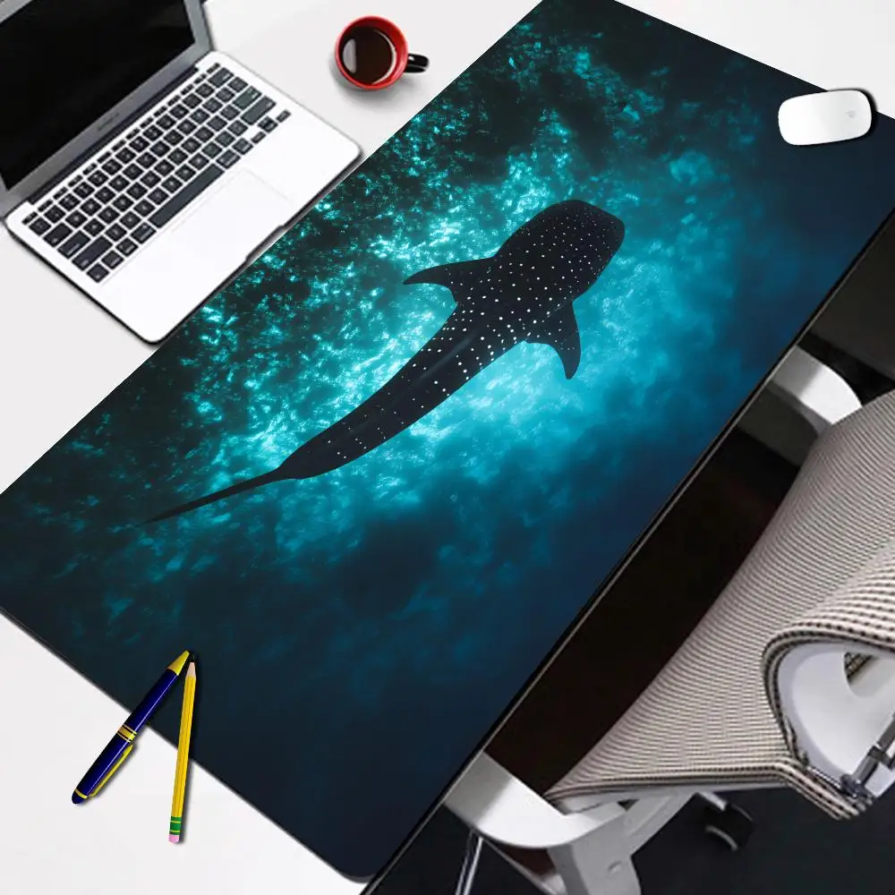 Whale shark ocean-themed large mouse pad with anti-slip rubber base, washable, suitable for office and gamers. Sewn edge HYBXAXC
Whale shark ocean-themed large mouse pad with anti-slip rubber base, washable, suitable for office and gamers. Sewn edge HYBXAXC
